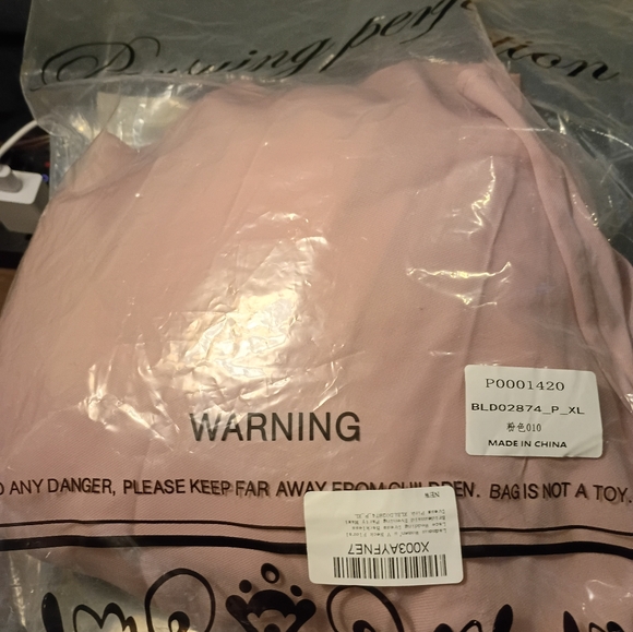 Elegant Pink Lace Maxi Dress NWT Size XL - Picture 6 of 7